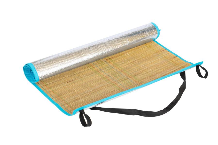 Коврик соломенный с фольгой рулон (60х170см) 50 шт/упак 12958       